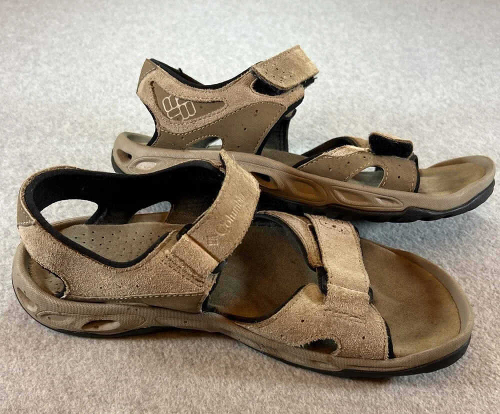 Men's Columbia Sandals Techlite Size 10 Beige